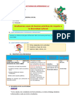 D1 A2 SESION Analizamos Casos de Buenas Prácticas de Respeto A La