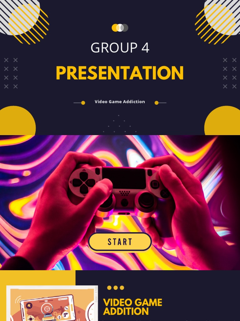 Video Game Addiction Presentation Download Free PDF Video Games