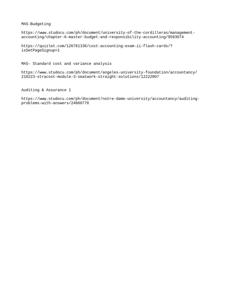 Links To Study | PDF