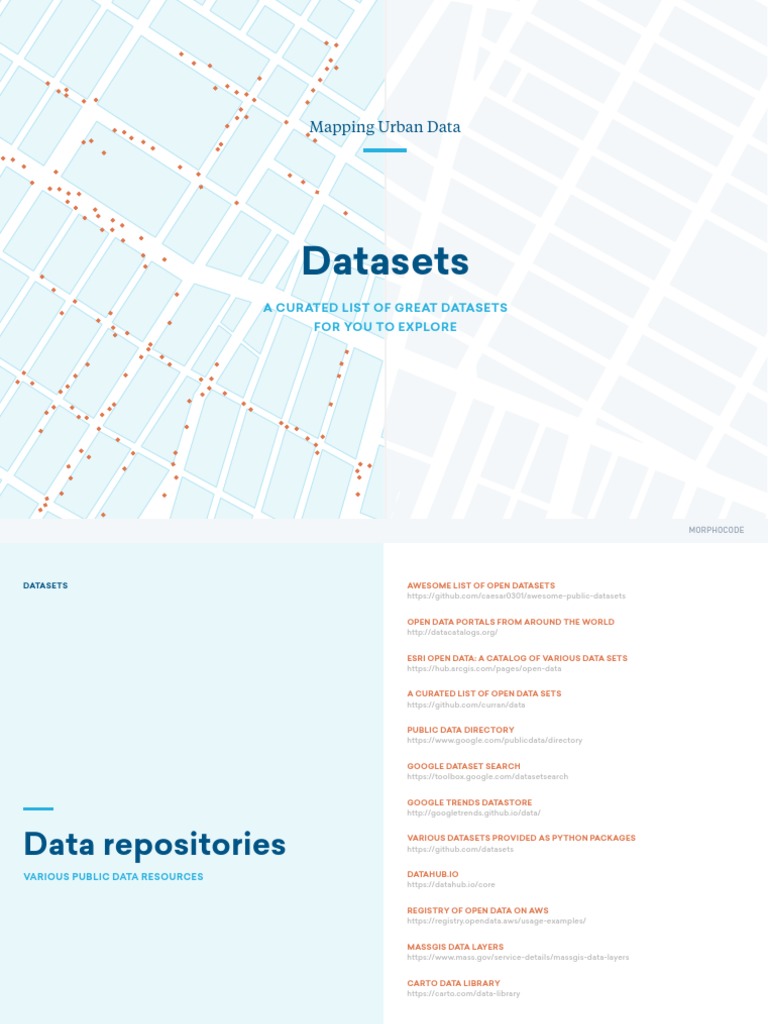 Urban Data and Open Datasets Guide | PDF | Geographic Information ...
