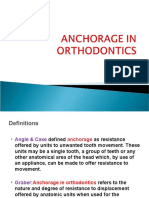 Anchorage in Orthodontics