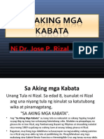 Sa Aking Mga Kabata Rizal's Retraction