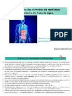 Tratamento Dos Distúrbios Da Motilidade Intestinal e Do Fluxo Da Água