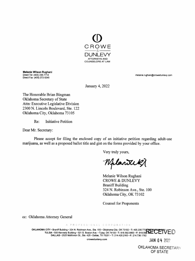 Full Text of Oklahoma State Question 820 Download Free PDF Federal