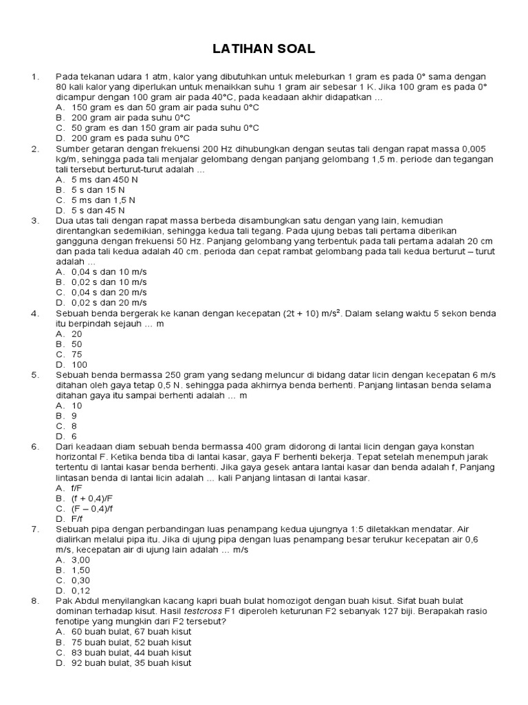 Latihan Soal 1 Pdf