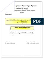 RAPPOrt de Stage Radiologie