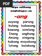 Mga Salitang Nagtatapos Sa - Ob, - Od, - Og, - Ok, - Om, - On, - Op ...