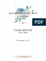 MAYER Symphonie No. 1 - Clarinettes 1 Et 2 - 19092022
