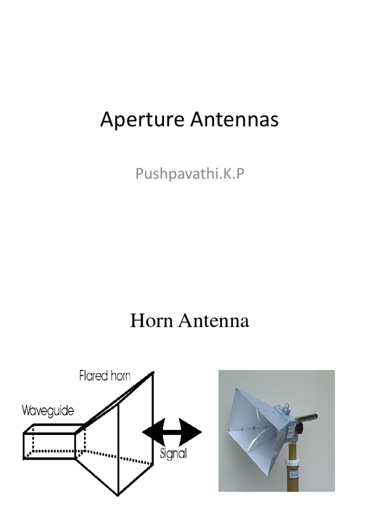 aperture antenna PDF Antenna (Radio) Electronics