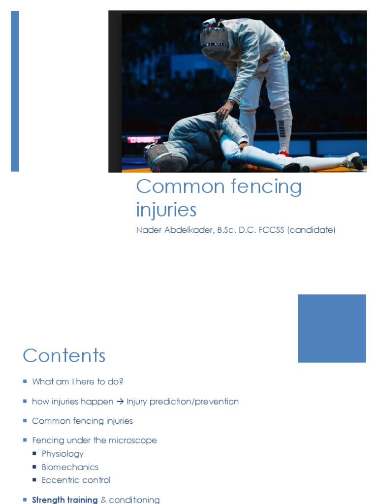 Fencing injuries PDF Musculoskeletal System