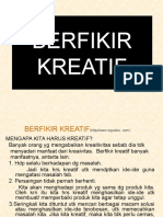 BERFIKIR KREATIF