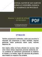 SEMANA 11 Bases de Optimización de Procesos