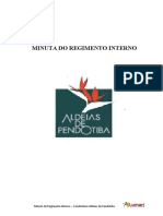 MINUTA DO REGIMENTO INTERNO - ALDEIAS DE PENDOTIBA
