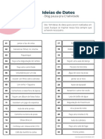 +150 Ideias de Dates para o Dia Dos Namorados Pote Dos Encontros