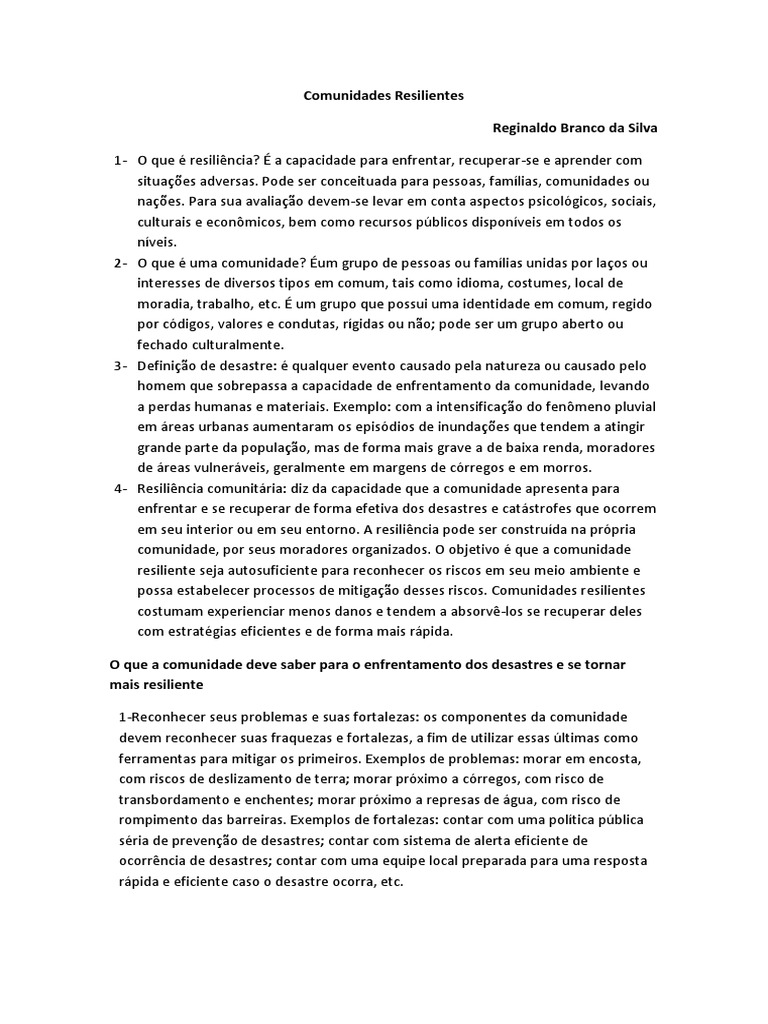 Como As Comunidades Podem Se Organizar Para Se Tornarem Mais 