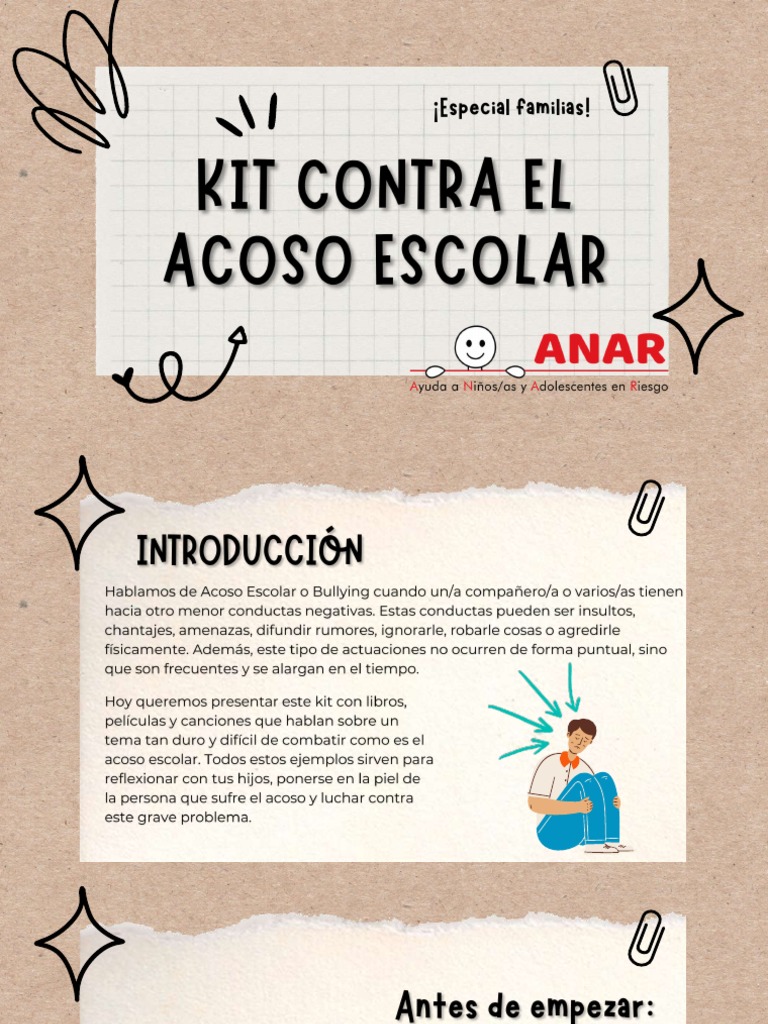 Kit Contra El Acoso Escolar de La Fundacion Anar | PDF