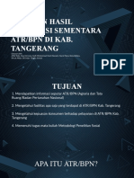 Laporan Hasil Observasi Sementara Atr/Bpn Di Kab. Tangerang