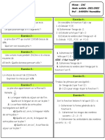 2AC Proportionnalité Fonction Linéaire Alpha 2021 2022