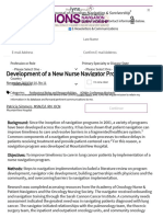 Development of A New Nurse Navigator Program - Journal of Oncology Navigation & Survivorship