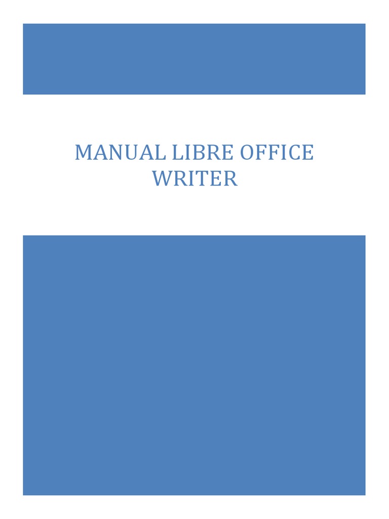 Manual libre office writer pdf ventana inform tica impresora