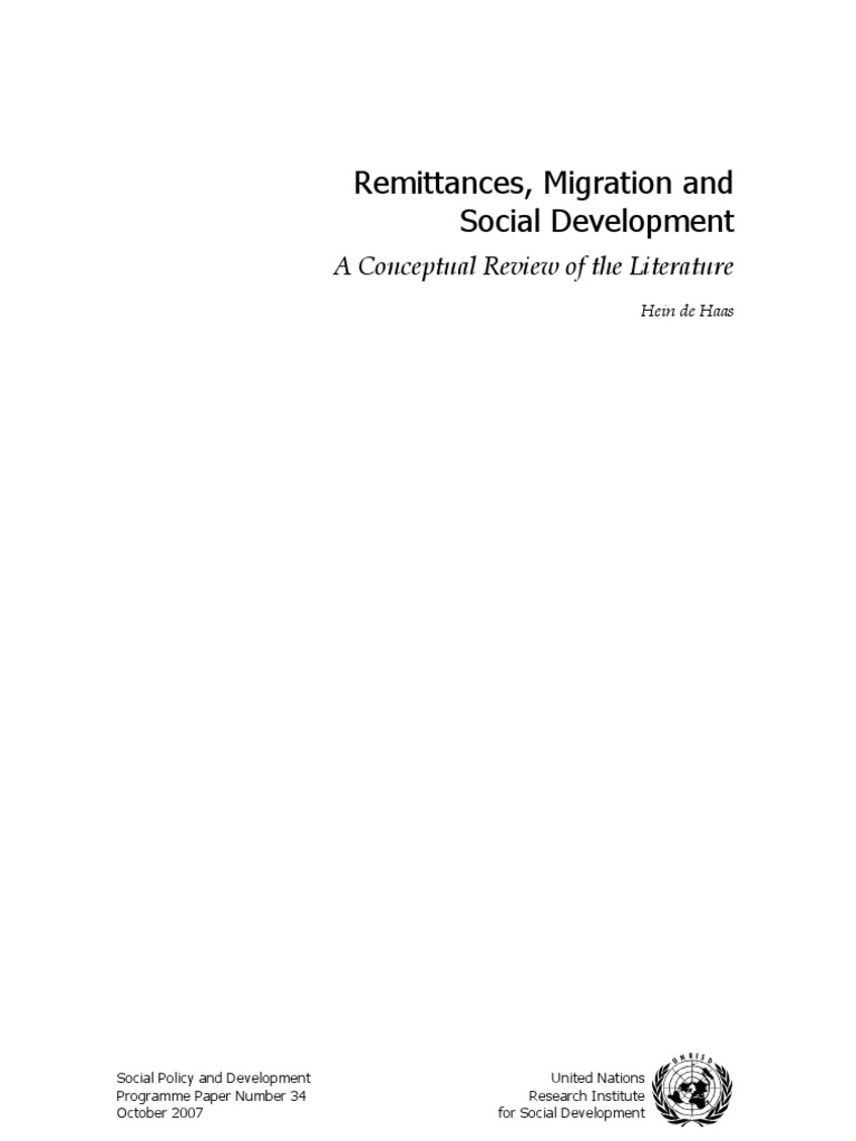 Remittances | PDF | Human Migration | Remittance