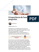 PERGUNTAS - A Importância de Fazer Perguntas - Por Tiago Belotte - Vida Simples