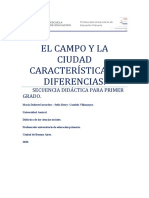 El Campo y La Ciudad Características y Diferencias - Secuencia Didactica