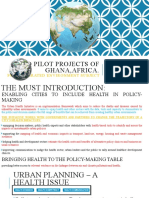 W H O Pilot Projects of Ghana, Africa.: For Integrated Environment Subject