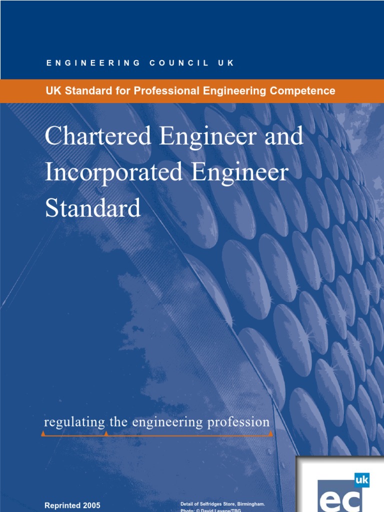 CEng IEng Standard | PDF