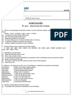 Portugues 8º Ano Exercicios de Revisao