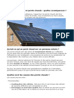 Panneaux Solaires Points Chauds