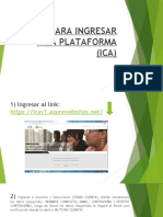 Pasos para Ingresar A La Plataforma (Ica