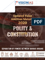 Vision VAM 2020 (Polity) Separation of Powers Between Various Organs