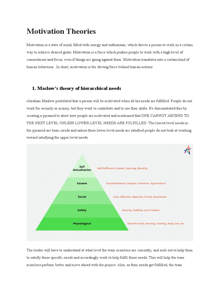 Motivation Theories | PDF | Sales | Motivation