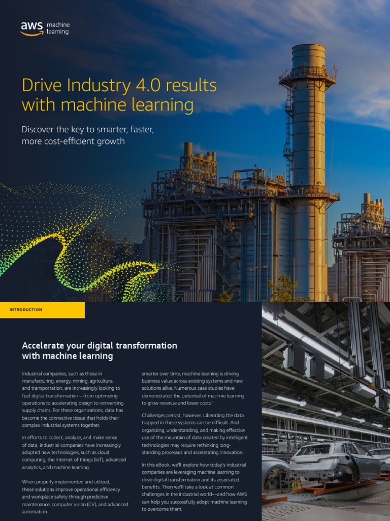 Aws drive industry 40 results with machine learning ebook eng pdf