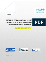 Module de Formation Des Acteurs de L'éducation Sur La GHM en Milieu Scolaire