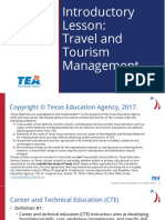 Introductory Lesson Travel and Tourism Management