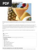 Coquetel de Frutas Com Vodka e Leite Condensado