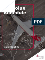 Cargolux Summer 2022 Schedule