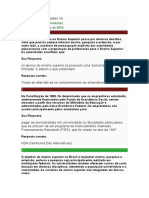 Quantidade de Questões Do Simulado Do Curso de Coordenação