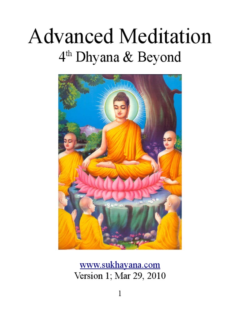 Advanced Meditation The 4th Dhyana And Beyond Pdf Buddhist