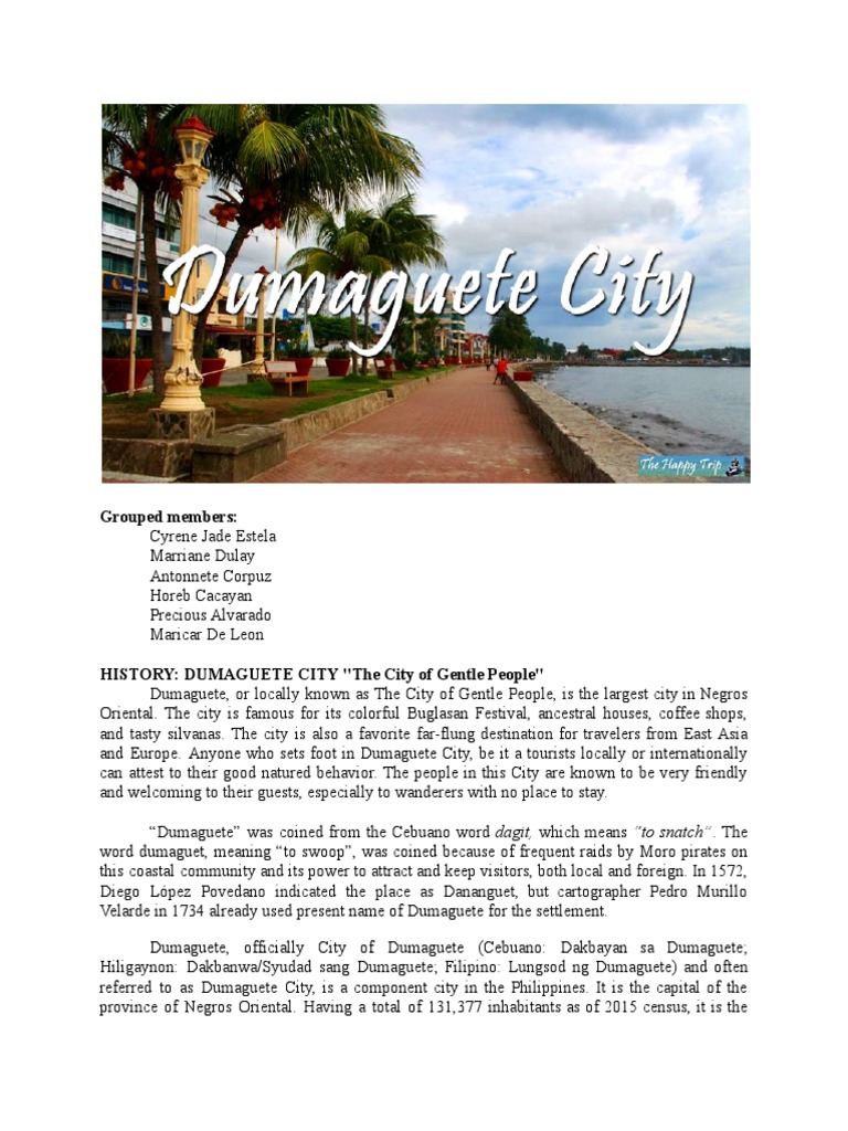 Dumaguete City PDF Cost Of Living