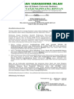 Surat Pernyataan HMI Cabang Tanjungpinang-Bintan