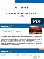 Semana 2. Comunicación Oratoria