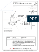 Pneumatic Actuator Valve With Manual Release: Hi-Fog