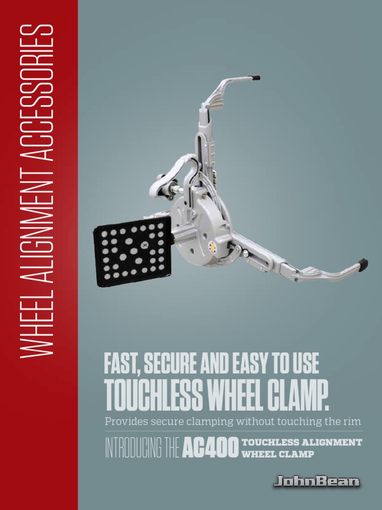 Touchless Alignment Wheel Clamp John Bean AC400 | PDF | Tire | Wheel