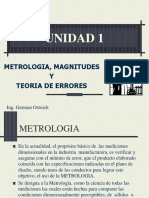 Unidad 2 - Metrologia, Magnitudes y Terioia de Errores