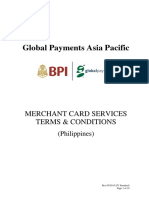 Philippines Merchant Card Services Terms - Conditions