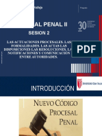 Sesión 2 - Derecho Procesal Penal II