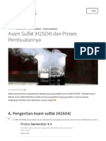 Asam Sulfat (H2SO4) dan Proses Pembuatannya – Bisakimia